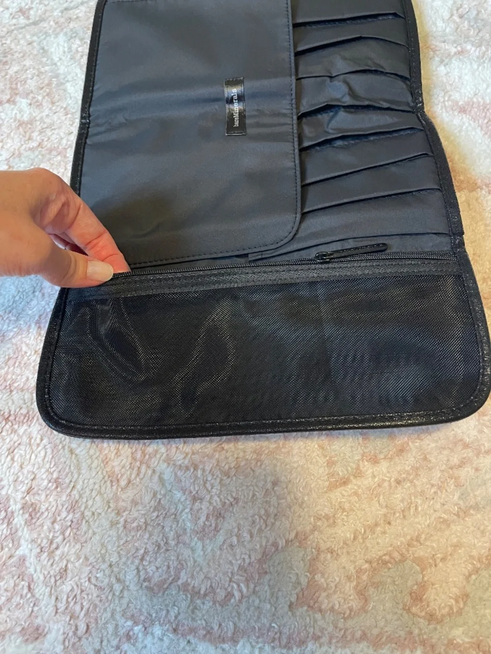 bareMinerals Makeup Brush Roll Storage Clutch